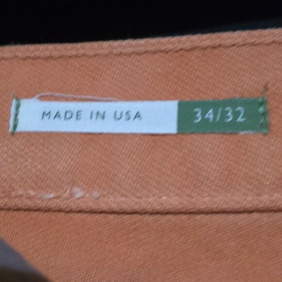 Sid Mashburn Made in USA Slim Straight 5 Pocket Pant - Peach - Sz 34x32 - Picture 6 of 8